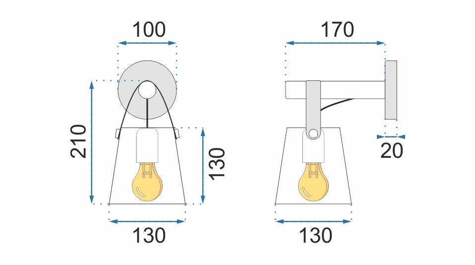 Lampa Kinkiet Ścienny Metalowy Z Paskiem Szary APP468-1W GREY  5