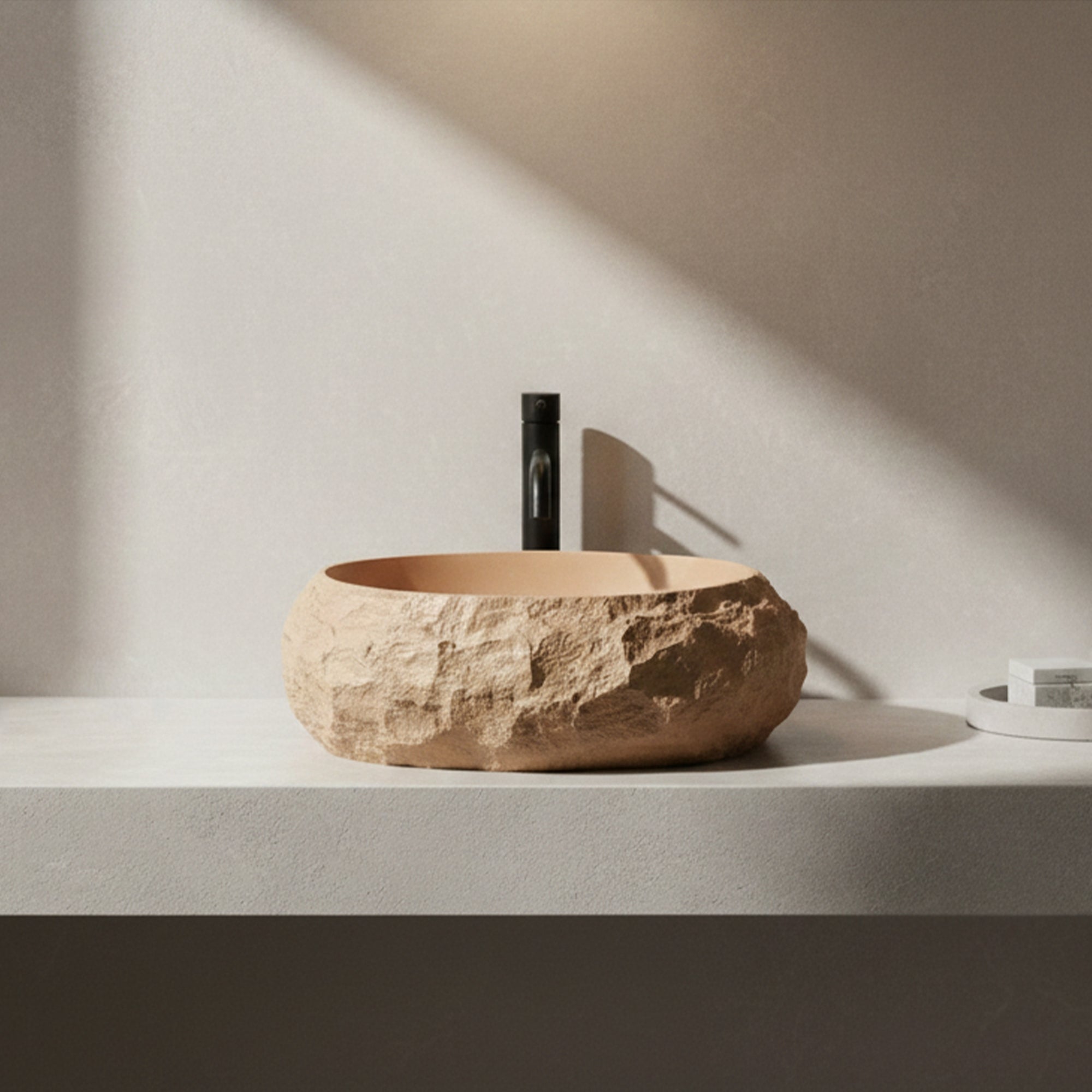 Umywalka nablatowa Rea Mika Light Terracotta  6