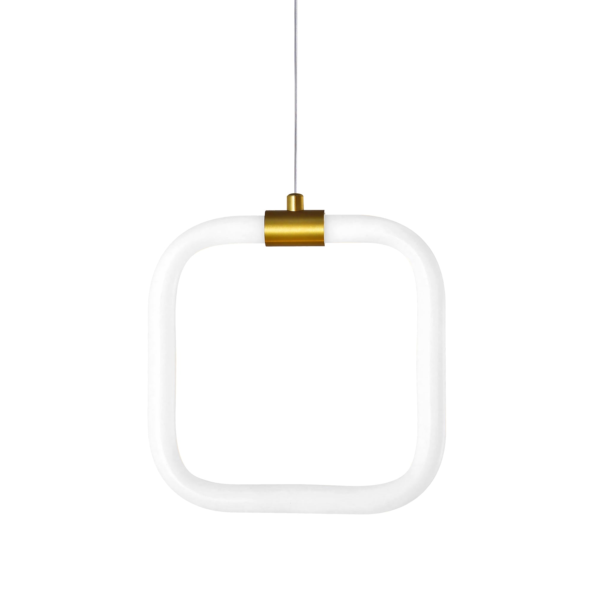 Lampa Sufitowa Wisząca Led Lhj057-cp1 Złota Szczotkowana  5