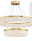 Lampa wisząca LED APP1750-CP Złota + Pilot  1