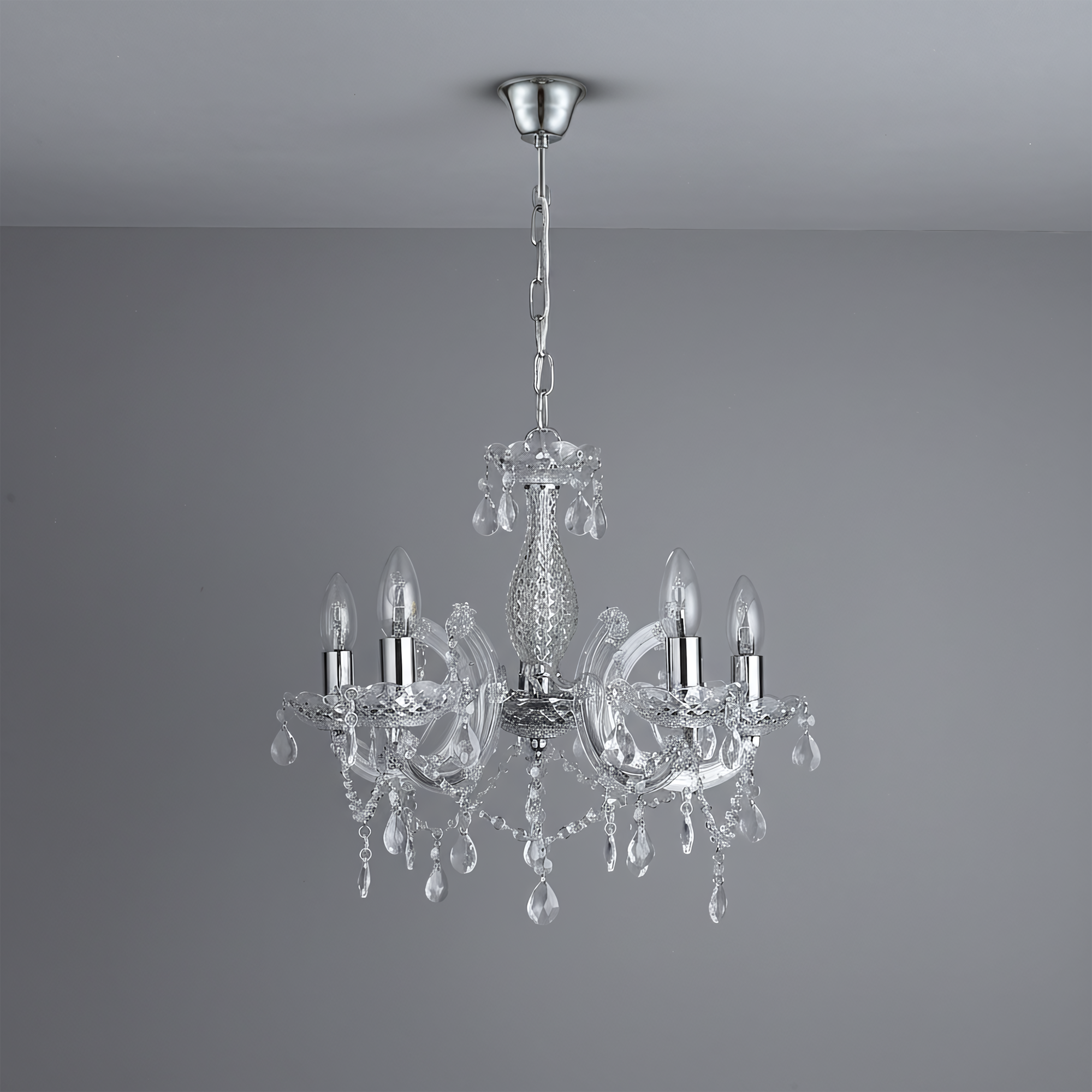 Lampa Sufitowa Wisząca Ebt004-5cp Transparent  6
