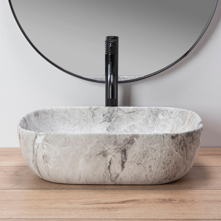 Umywalka nablatowa Rea Livia Stone Mat