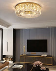 Lampa Kryształowa Plafon APP1729-8C 60 Cm Złota  4