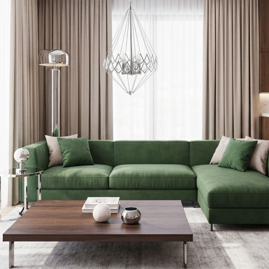 LAMPA WISZĄCA KRYSZTAŁOWA DIAMENT APP767-3CP  5