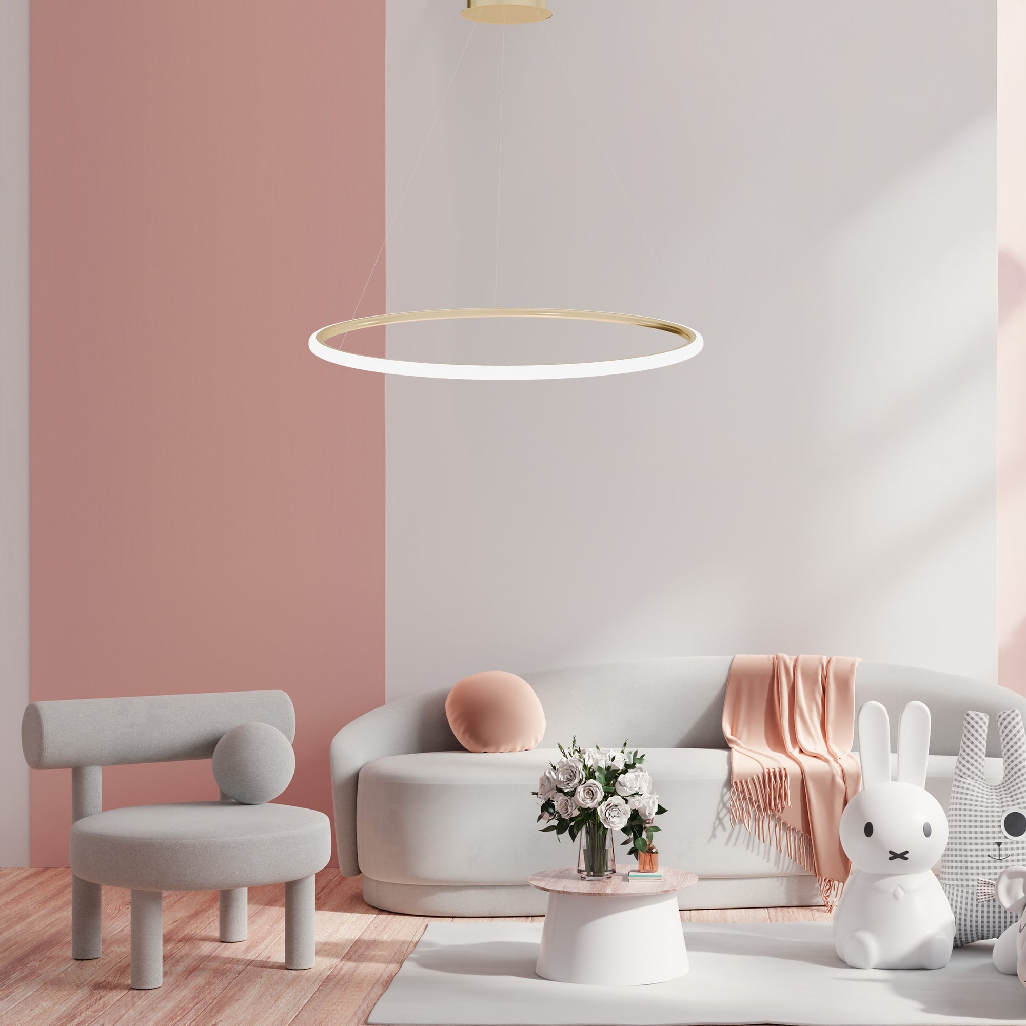 Lampa Wisząca Lhj003-cp 100 Cm Gold  3