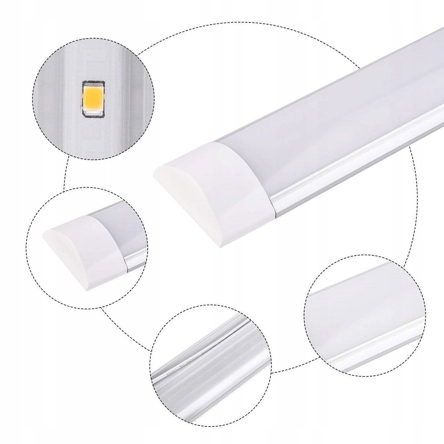 Panel LED natynkowy 150cm Biały 42W  3