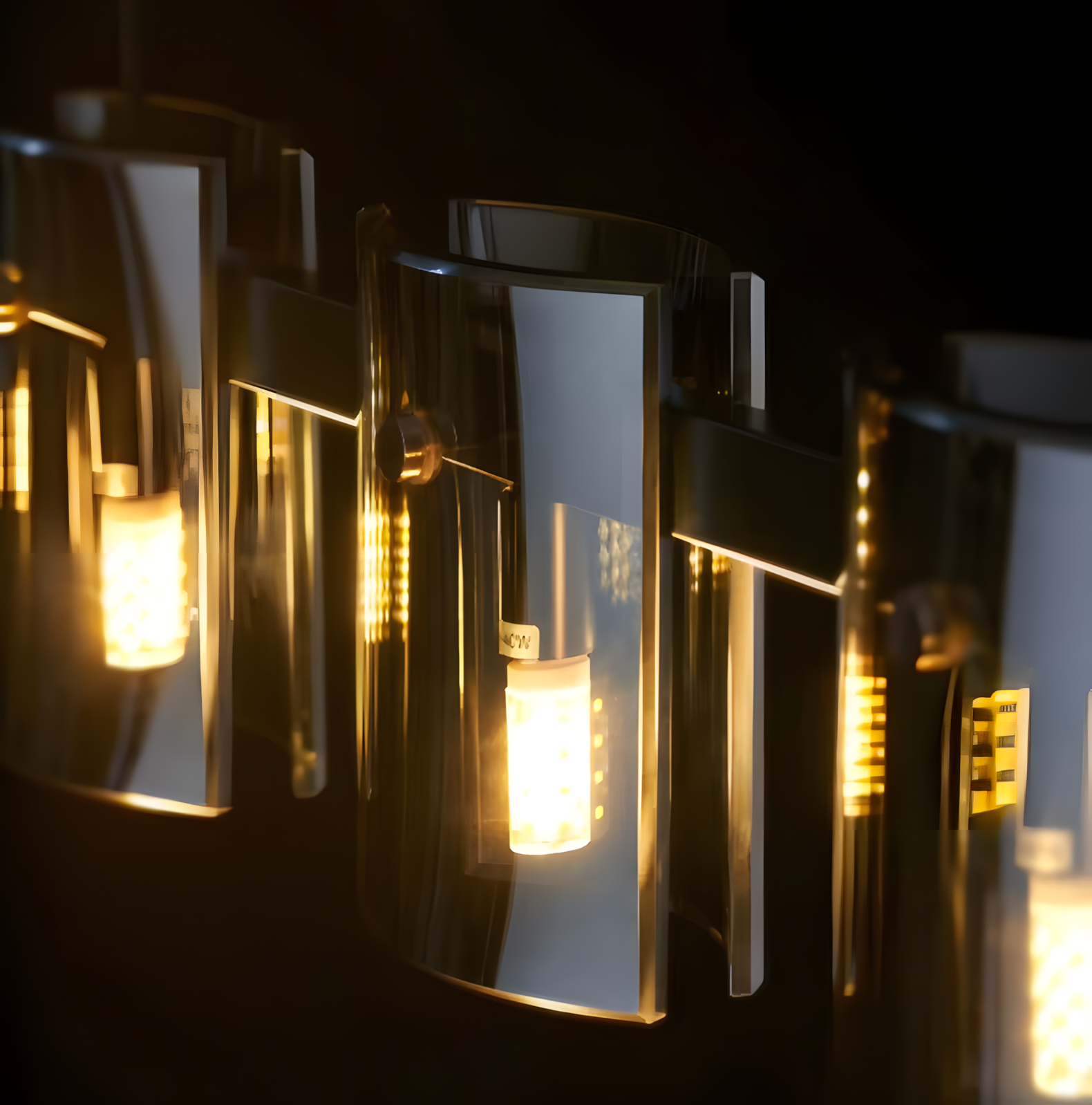 Lampa Wisząca 5-punktowa APP1706-5CP Grey G9  3