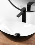 Umywalka Nablatowa REA Royal Mini Black White