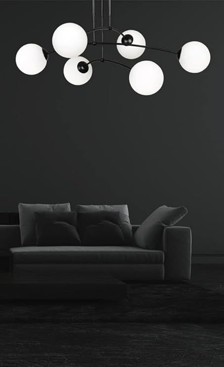 LAMPA WISZĄCA SUFITOWA CZARNY MAT APP1576-6C