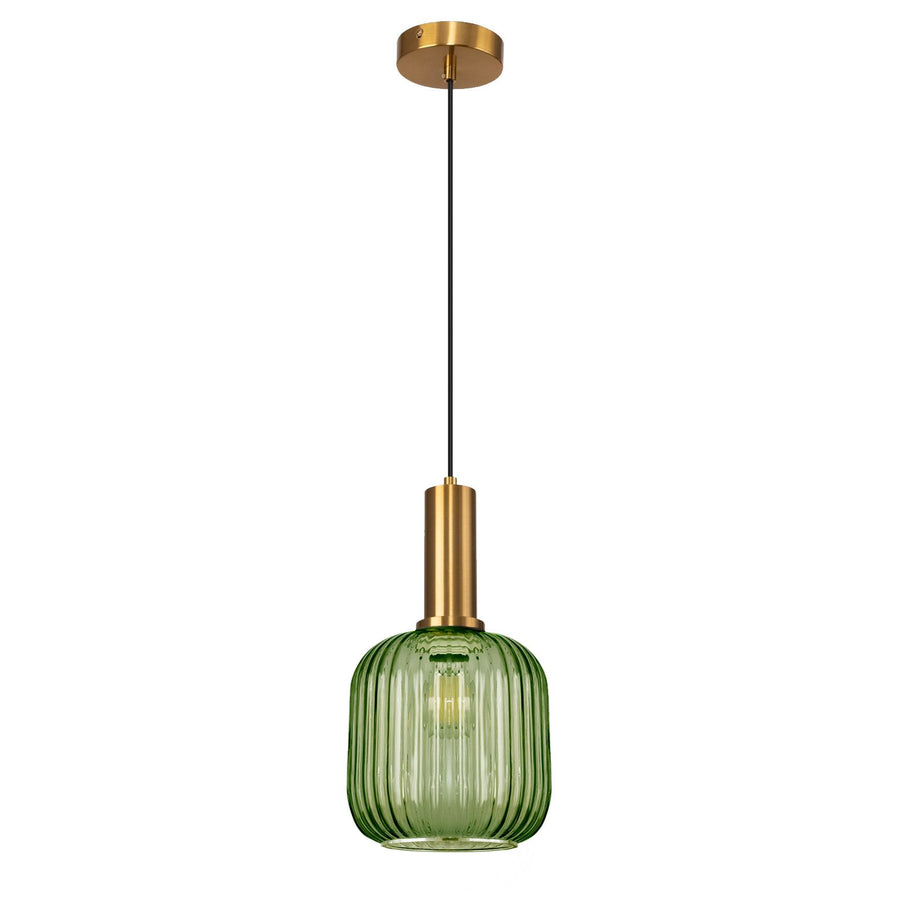 Lampa Sufitowa Wisząca Szklana APP462-1CP Zielona
