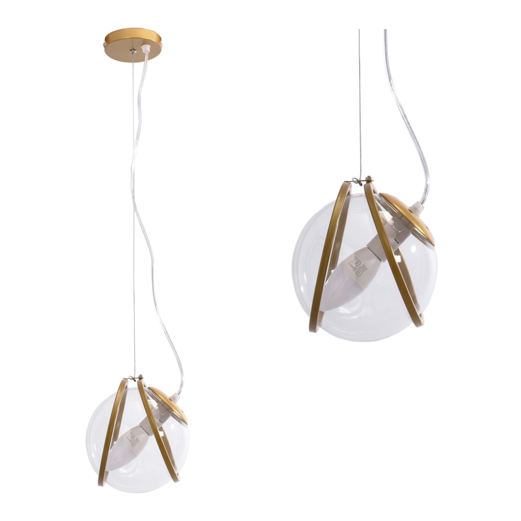 Lampa wisząca APP1089-1CP Złota  2
