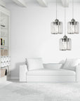 Lampa Sufitowa Kryształ APP510-3CPR Srebrna