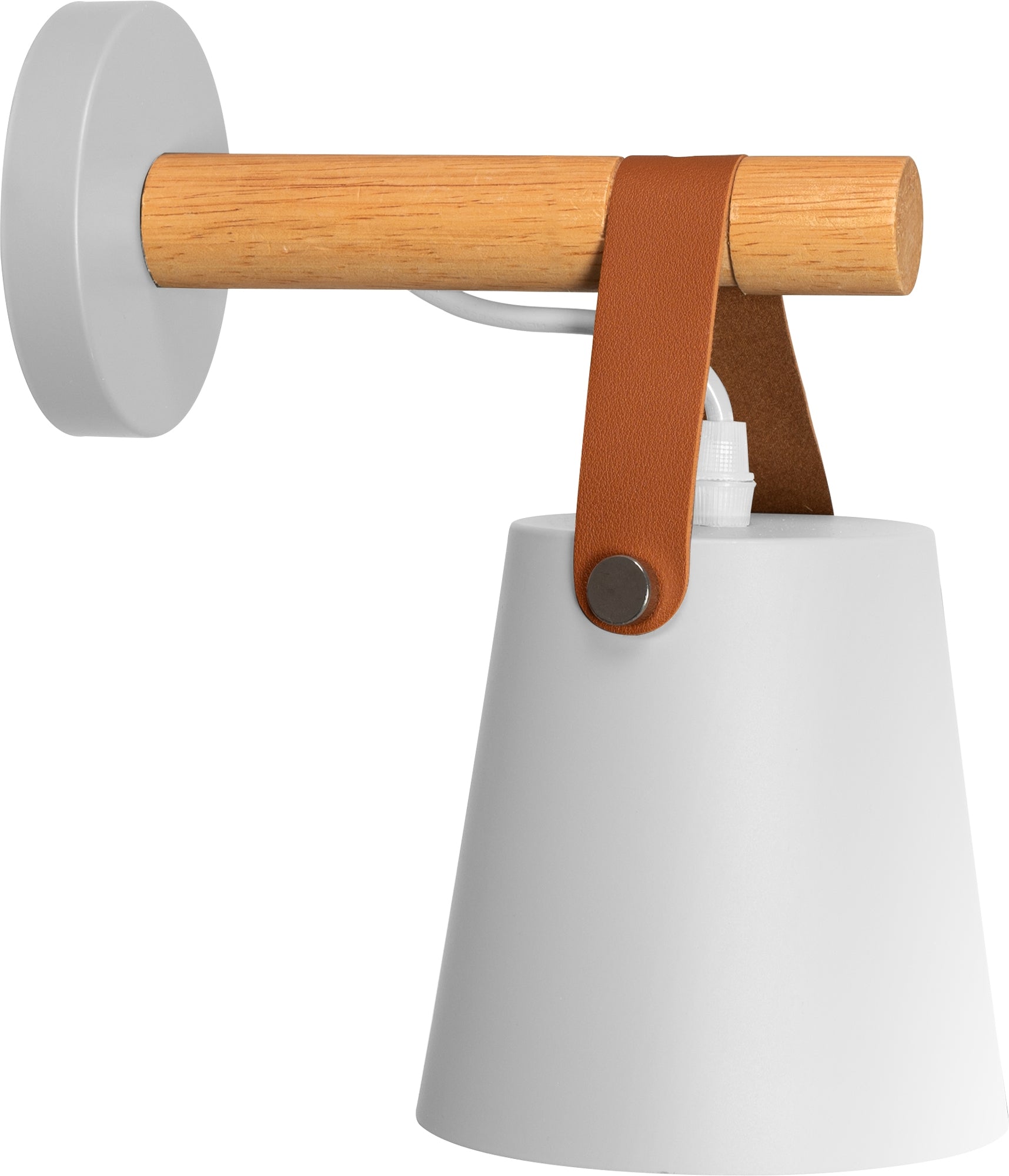 Lampa Kinkiet Ścienny Metalowy Z Paskiem APP467-1W Biała  1
