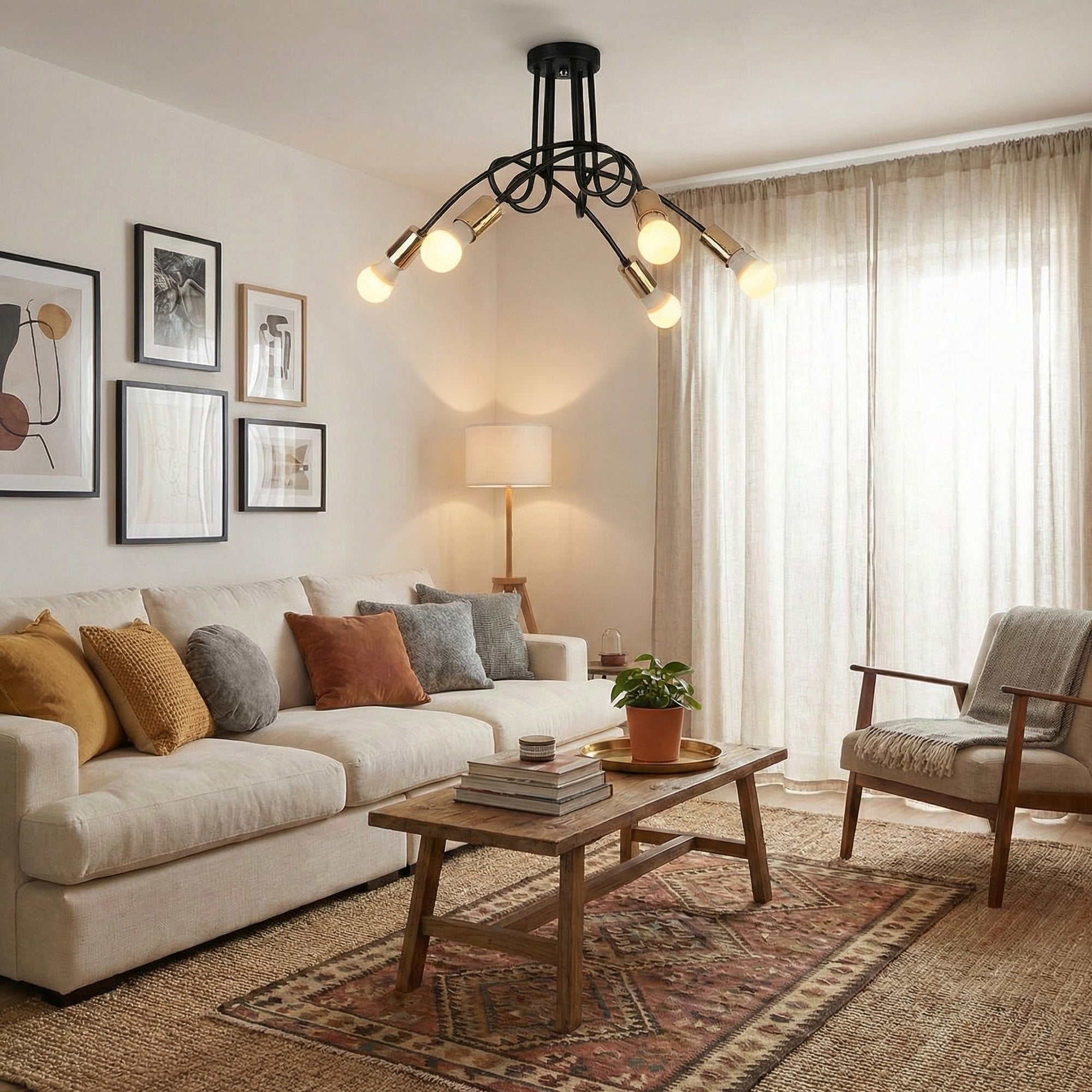 Lampa Paradise 5  APP518-5C Czarna  7