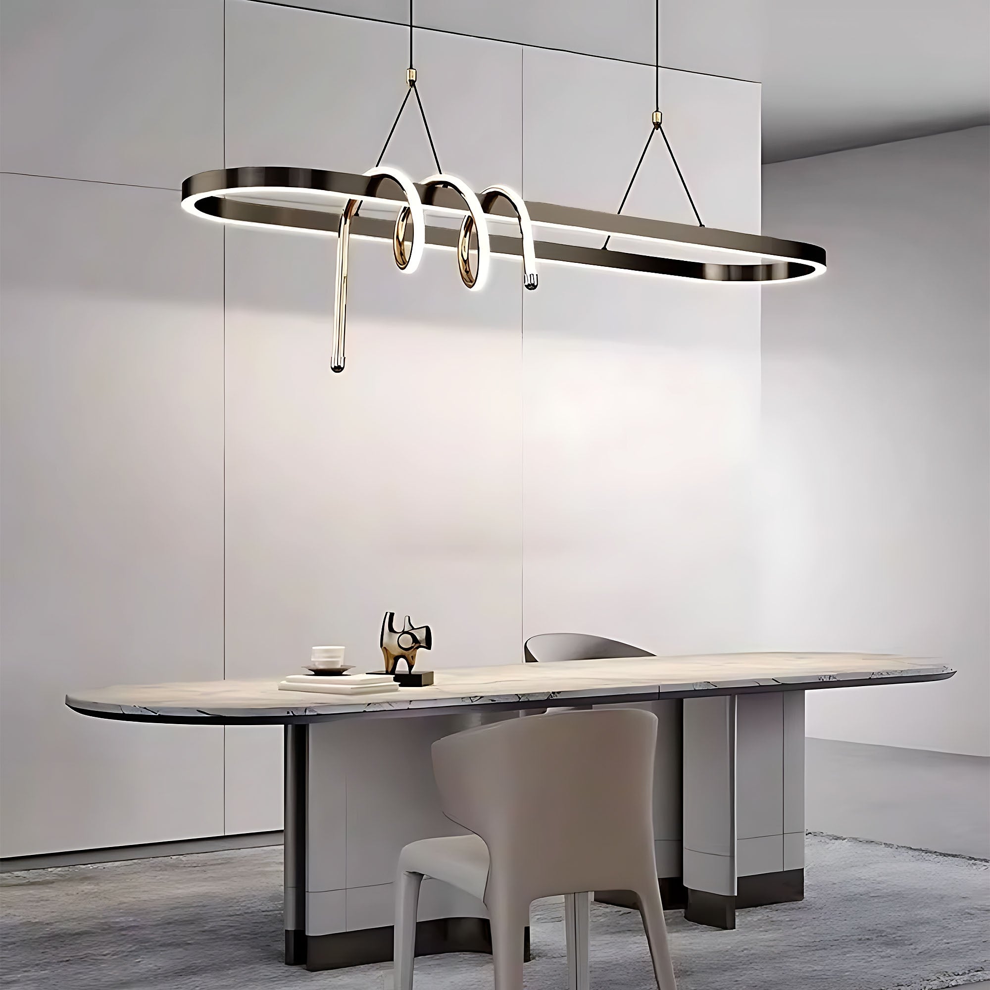Lampa Wisząca Led Lhj040-cp 120 Cm Czarna  5