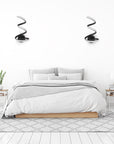 LAMPA ŚCIENNA KINKIET LED SPRING UP APP829-W Czarny MATT