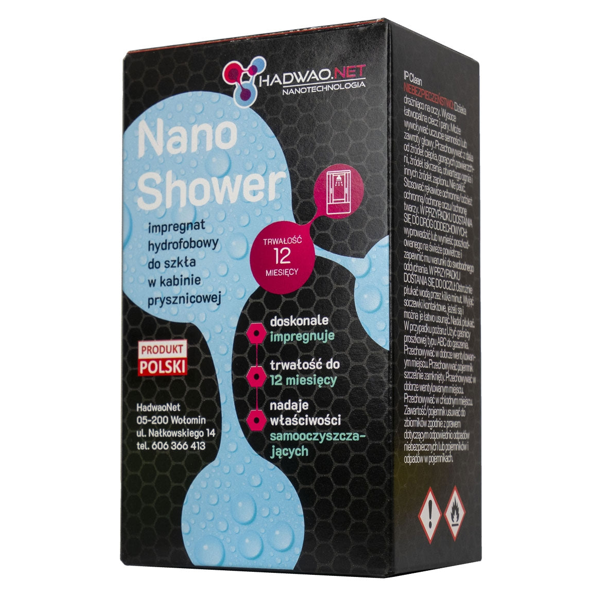 "impregnat Hydrofobowy ""nano Shower"" + Płyn Odtłuszczający I Ściereczka"  2