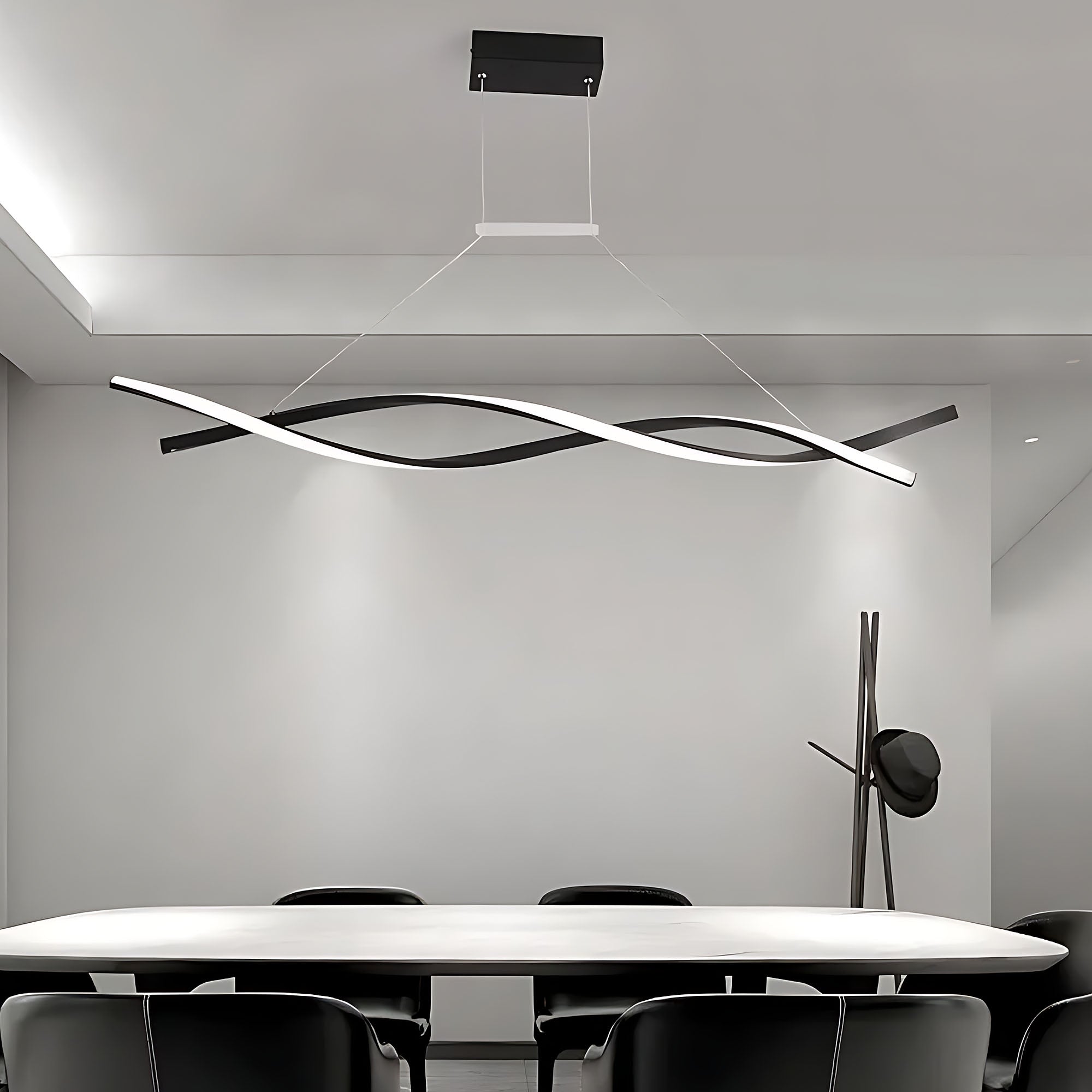 Lampa Sufitowa Wisząca Led Lhj020-cp Czarna  7