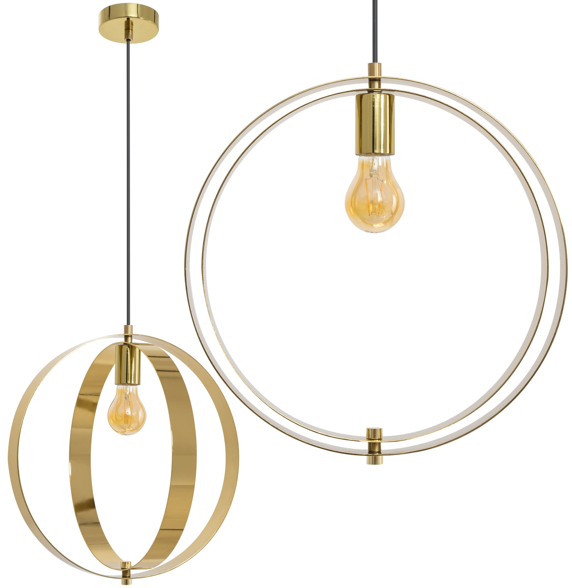 LAMPA SUFITOWA WISZĄCA GLAMOUR APP961-1CP Złota  1
