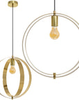 LAMPA SUFITOWA WISZĄCA GLAMOUR APP961-1CP Złota  1