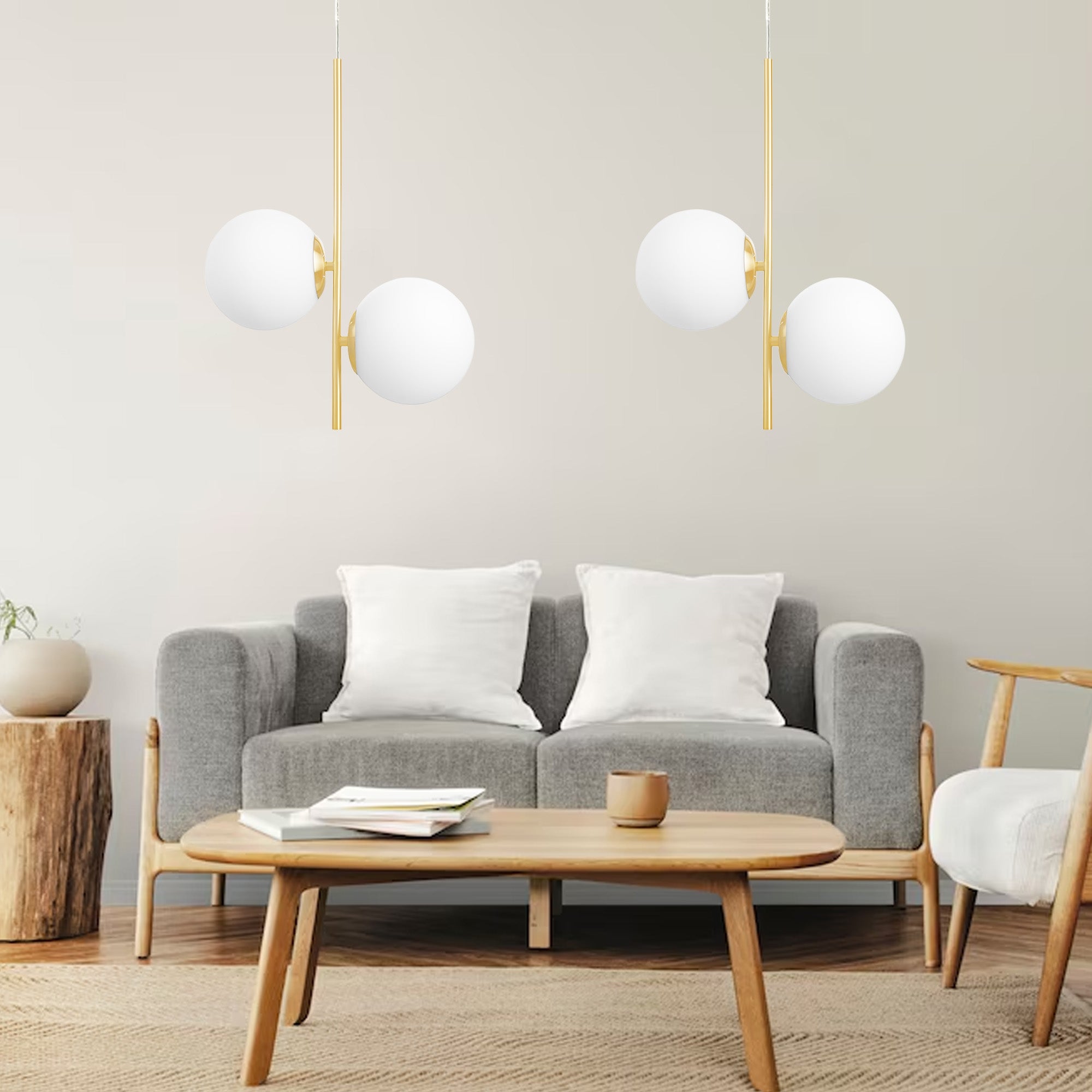 Lampa Sufitowa Wisząca Gold G118-2cp  3
