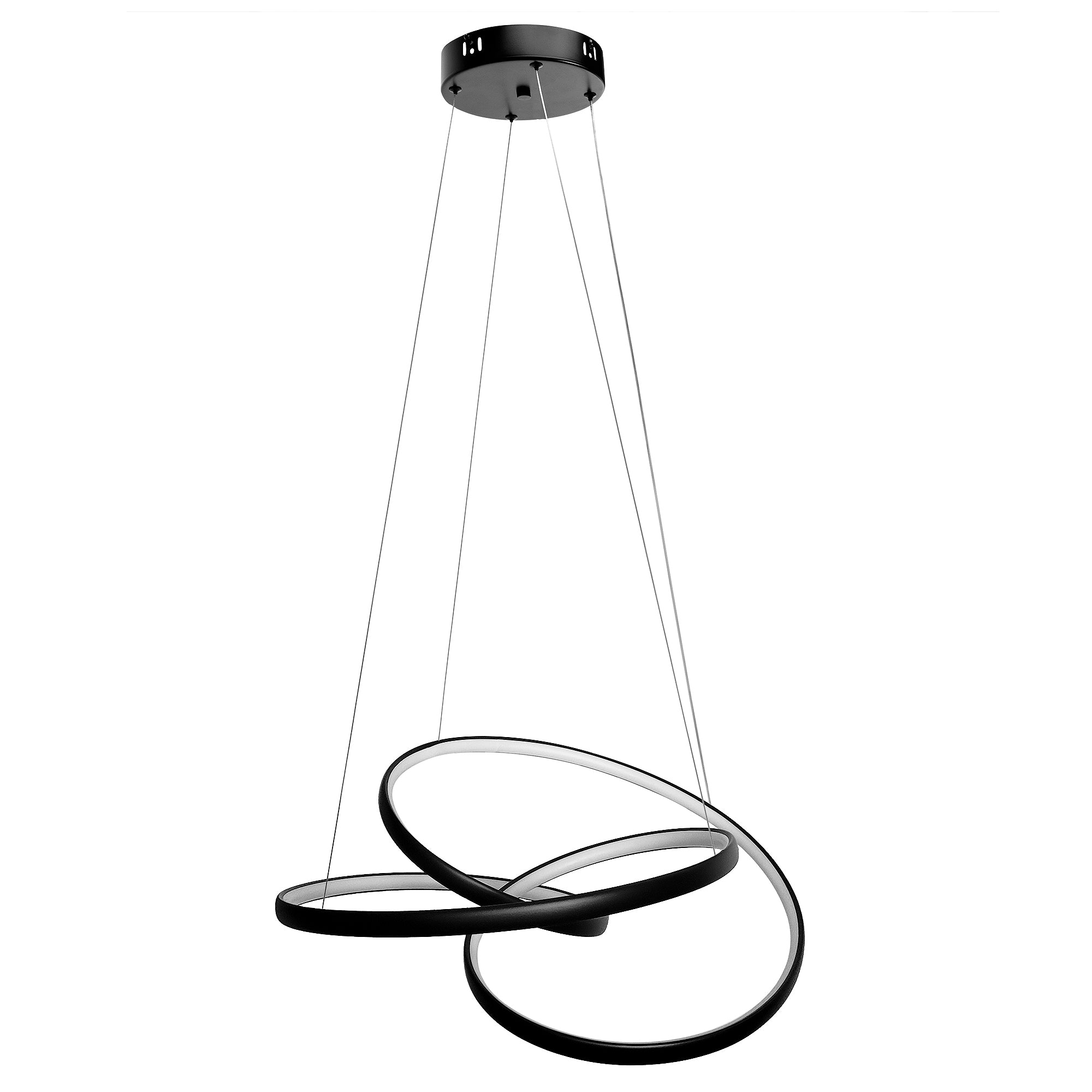 Lampa Sufitowa Wisząca Led G006-cp Czarna + Pilot  3