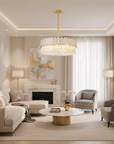 Lampa sufitowa wisząca APP1747-8CP 60 cm Złota  7