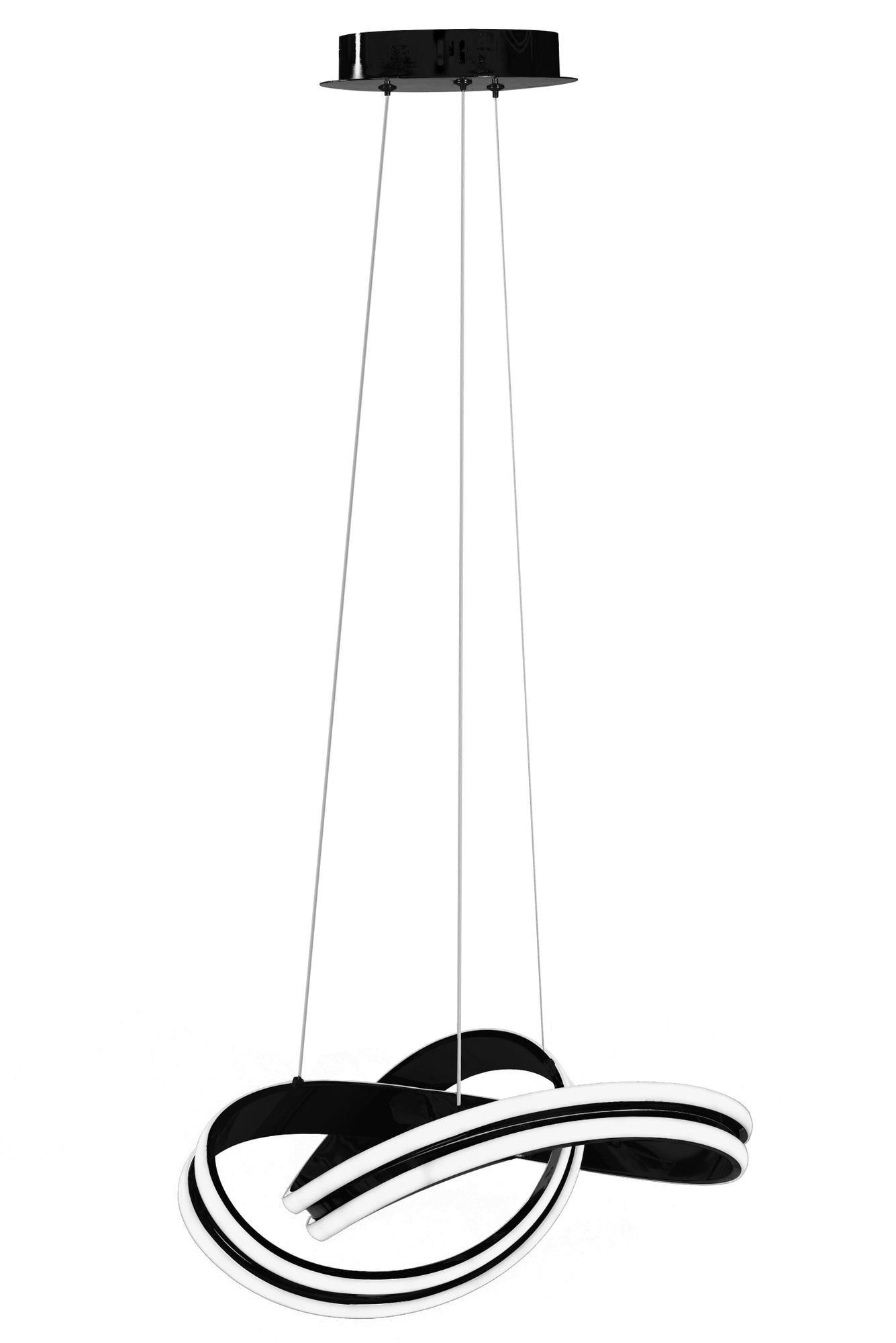 Lampa sufitowa nowoczesna LED + PILOT APP817-CP Czarna  10