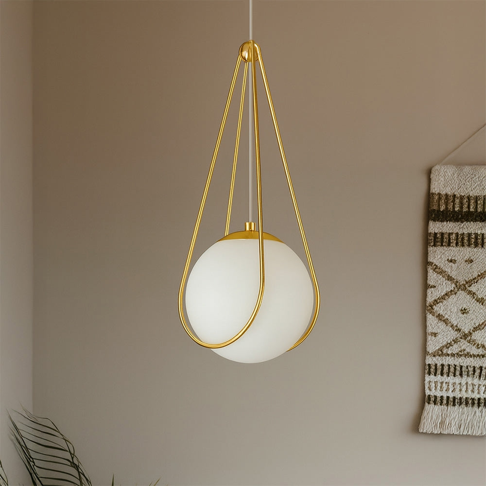 Lampa Sufitowa Wisząca APP1793-1CP 20cm Złota  5