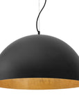 Lampa Sufitowa Wisząca Misa Metalowa 50cm APP379-1CP Czarna