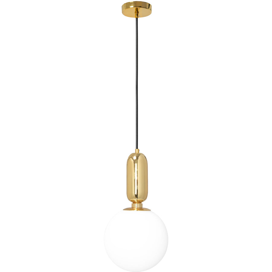 Lampa Sufitowa Wisząca Szklana Metalowa  APP474-1CP Złota