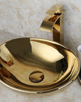 Umywalka nablatowa Rea Sofia Gold