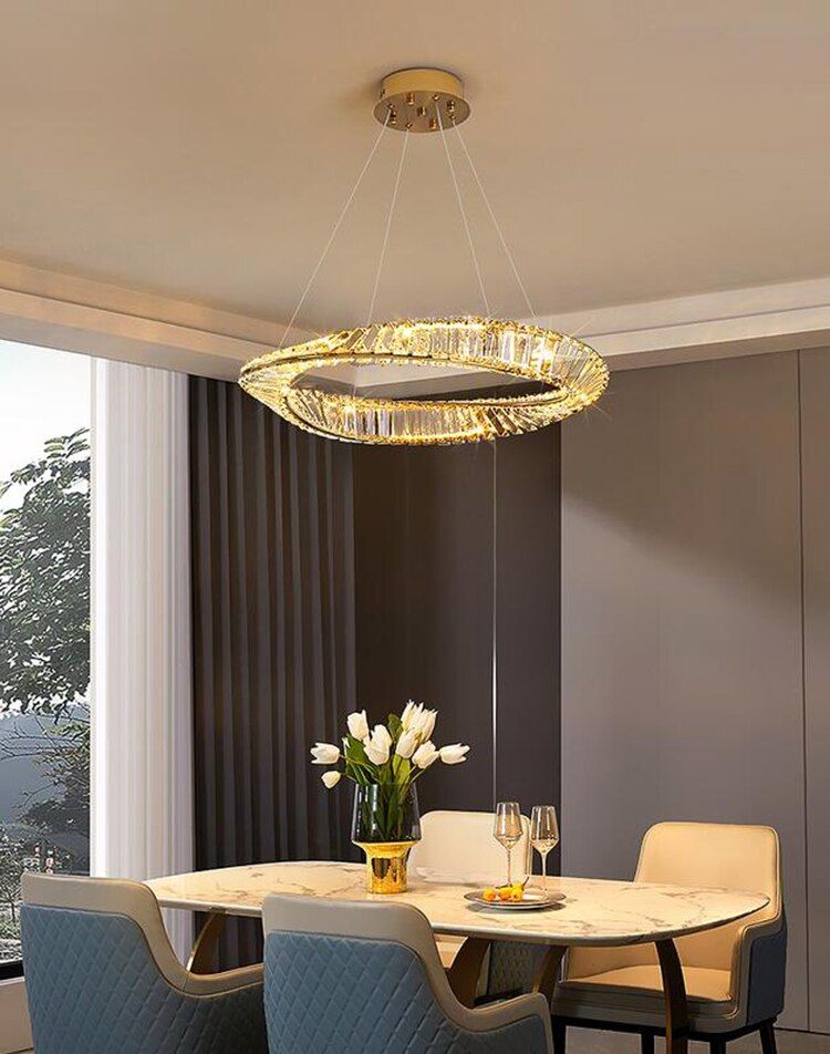 KRYSZTAŁOWA LAMPA SUFITOWA LED APP1064-1CP