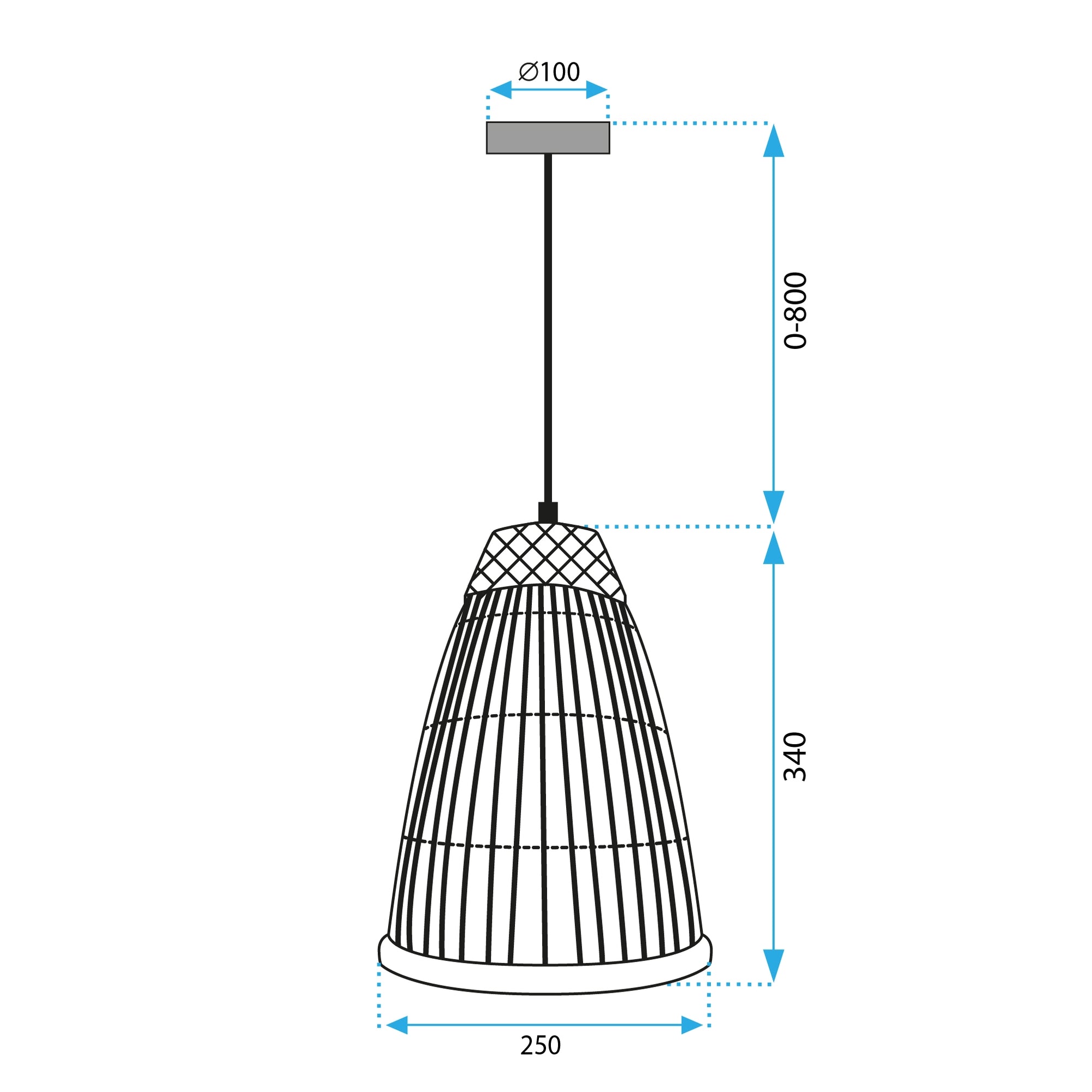 Lampa Wisząca Boho APP1328-1CP  6