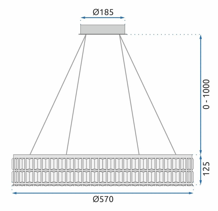 Lampa Sufitowa Wisząca Led App1568-cp Gold 60cm  10
