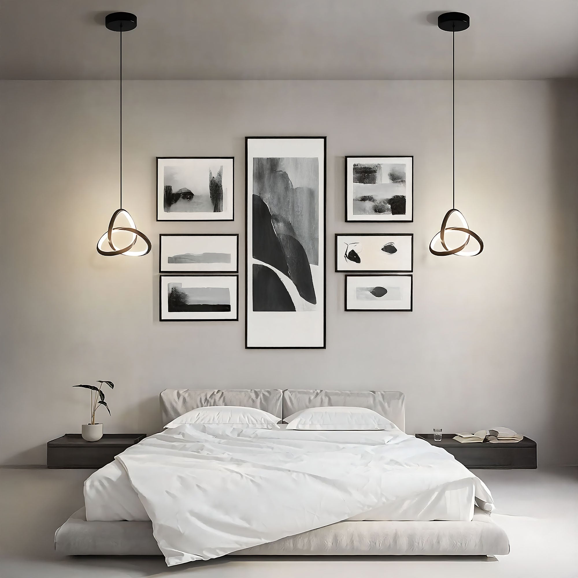 Lampa Sufitowa Wisząca Led App1784-cp Czarna  6