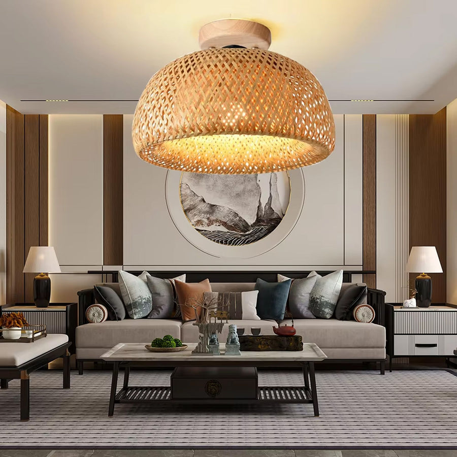 LAMPA WISZĄCA BAMBUSOWA APP1638-1CP