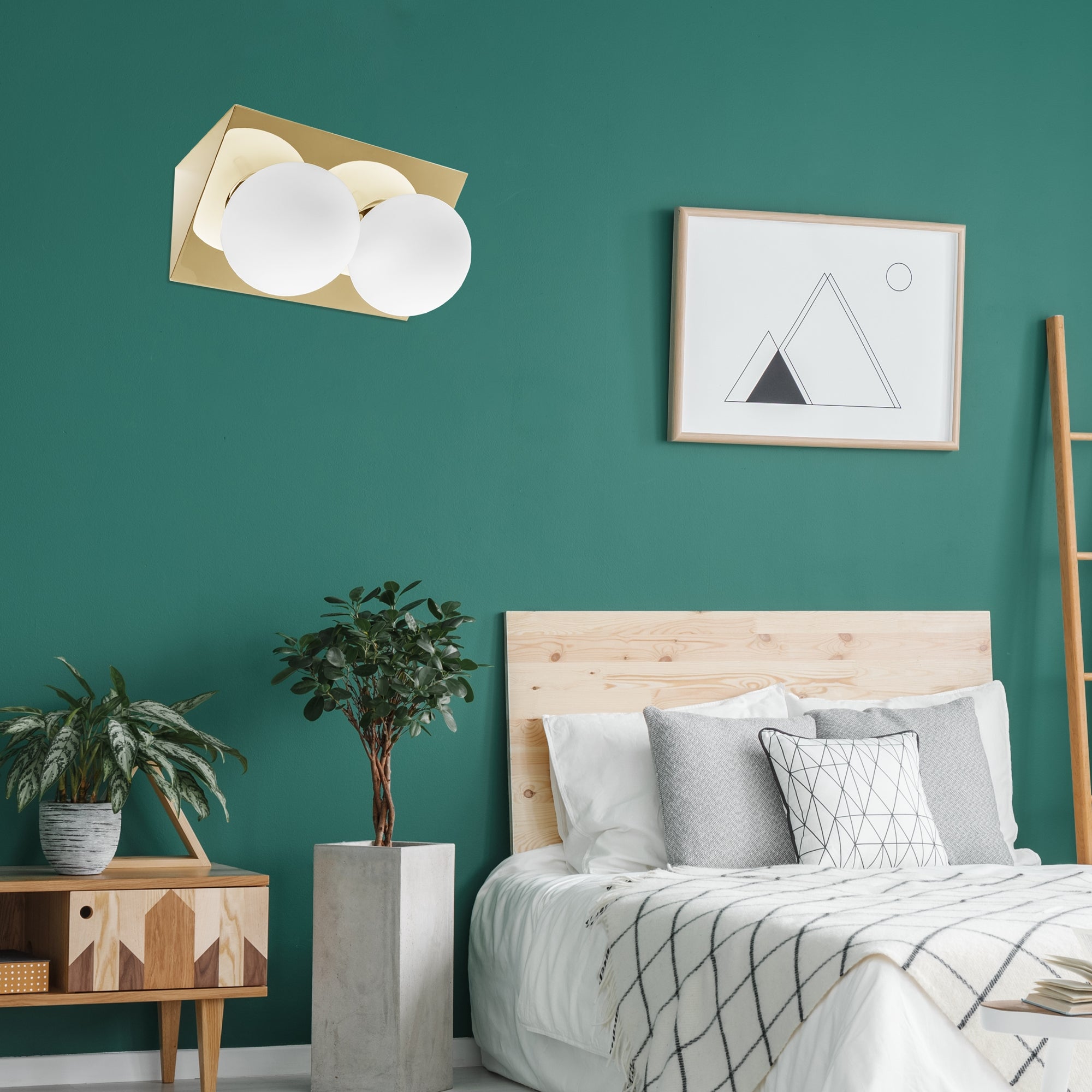 LAMPA ŚCIENNA KINKIET APP1229-2W Złota  4