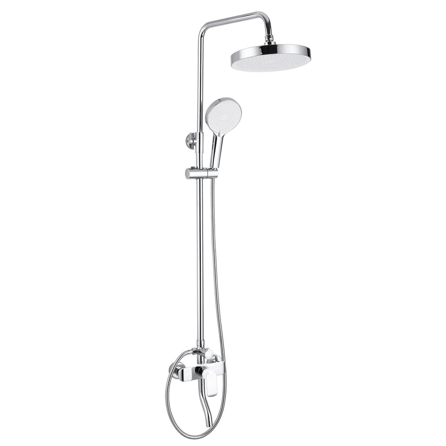 Zestaw Prysznicowy REA BLOOM BIAŁY CHROM WHITE CHROME