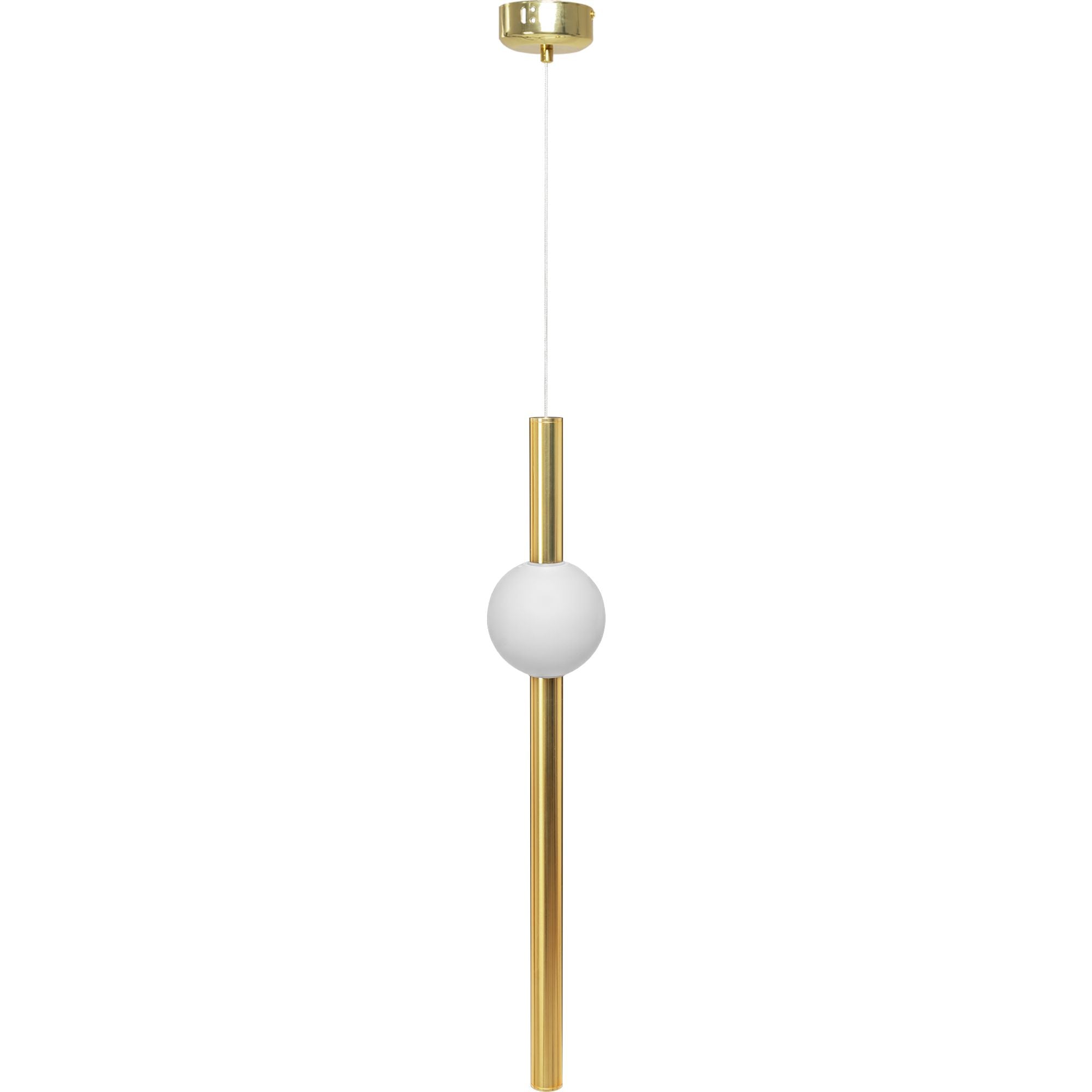Lampa Sufitowa Wisząca Długa LED  APP475-CP Złota