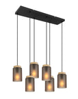 Lampa Sufitowa Wisząca APP1813-6CP Frosted Grey  1
