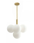 LAMPA SUFITOWA WISZĄCA ZŁOTA APP1574-5CP