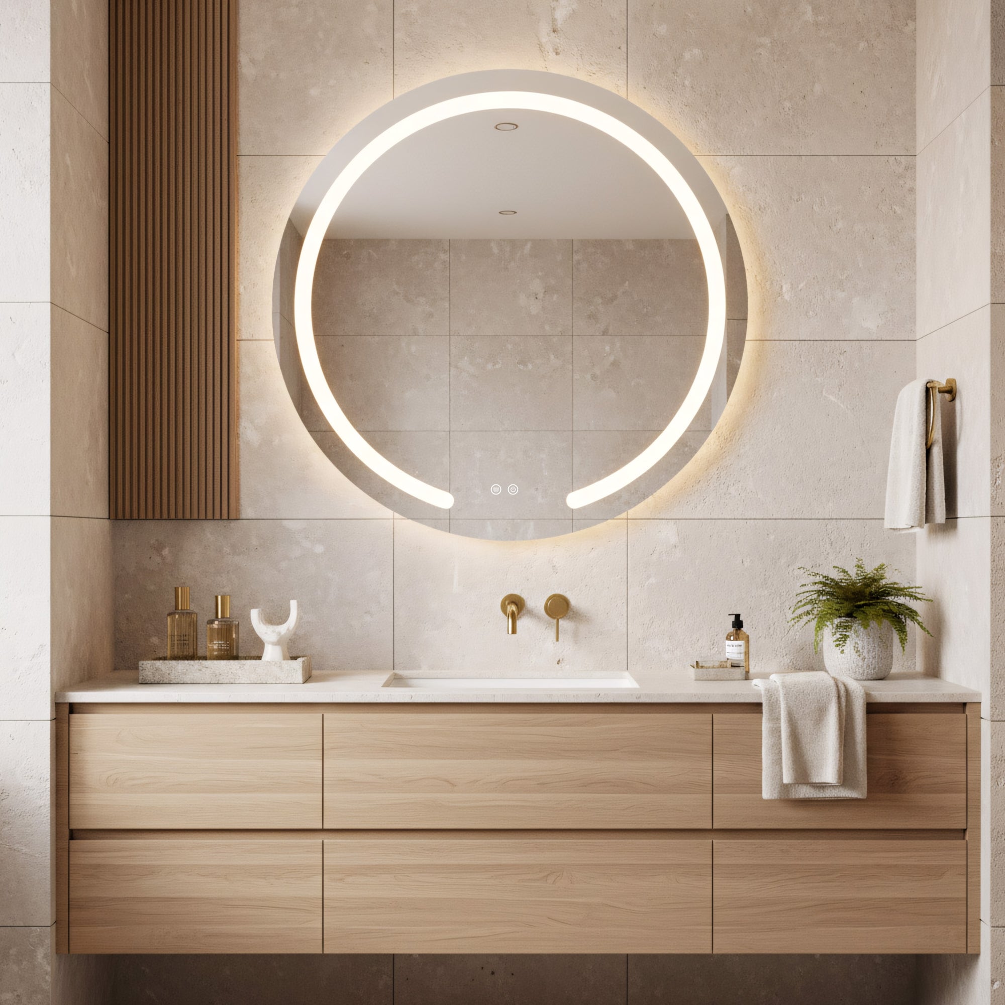 Lustro ścienne LED 90cm Modern  6