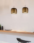 Lampa Sufitowa Wisząca Szklana Amber APP613-1CP
