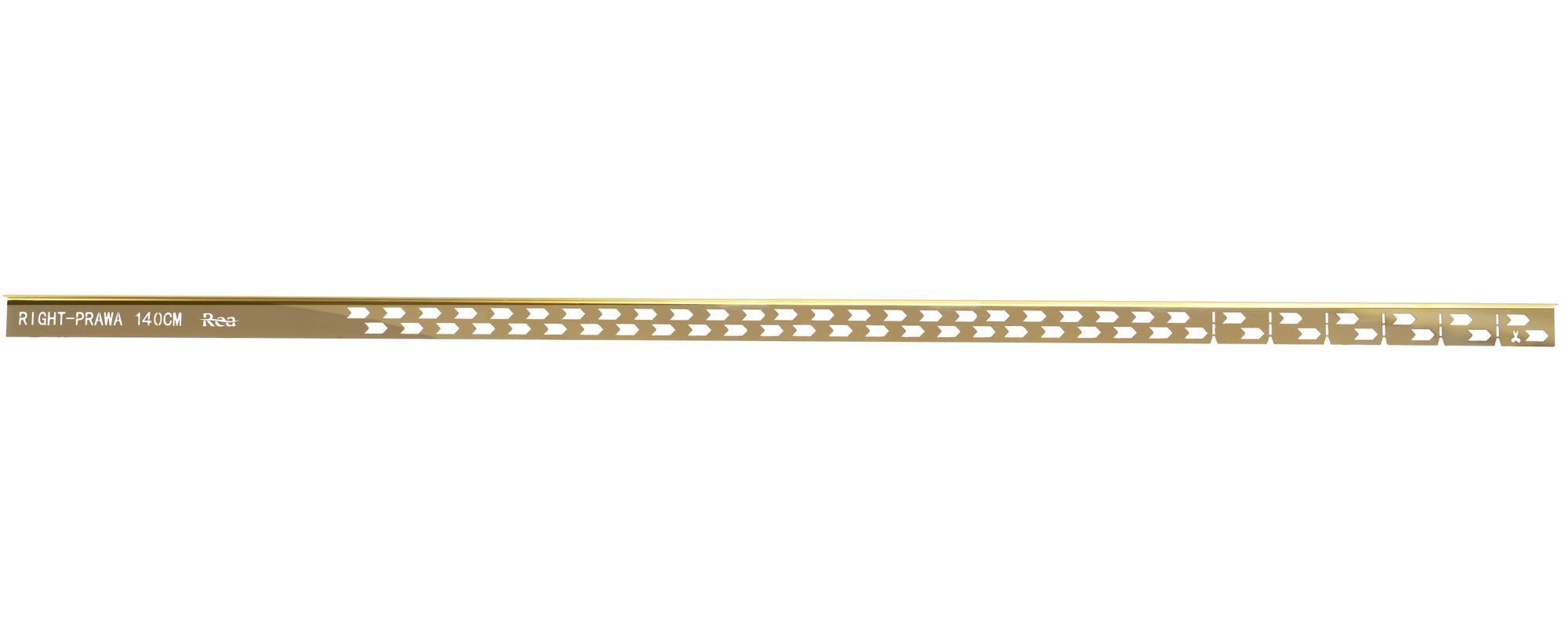 Listwa spadkowa brodzikowa 140cm Złota