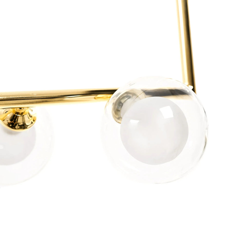 Lampa Wisząca Szklane Kule APP690-6CP Złota