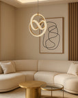 LAMPA WISZĄCA LED G068-CP Złota  2