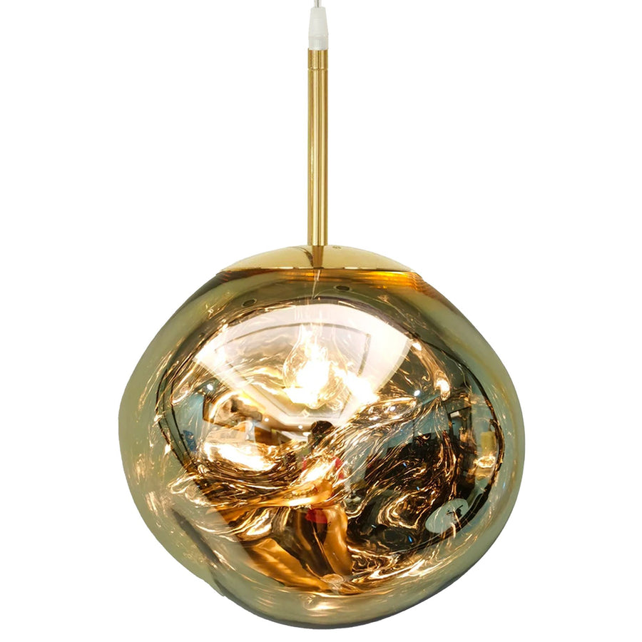 Lampa Sufitowa Wisząca Szklana APP331-1CP Złota