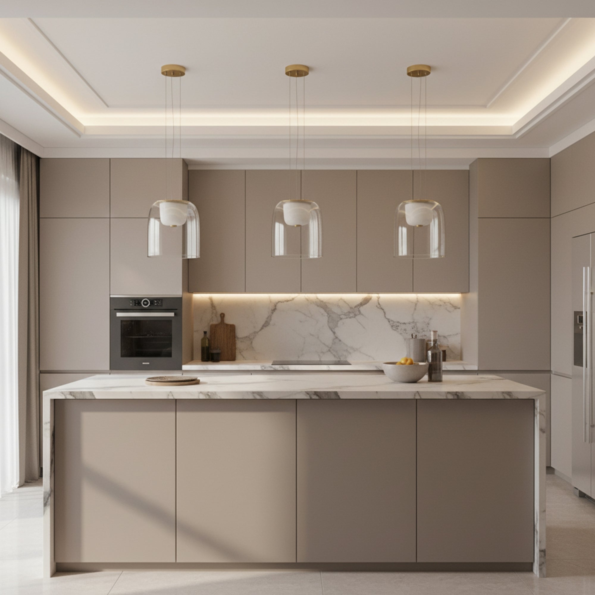 Lampa Wisząca Led APP1689-1PC A Złota  3