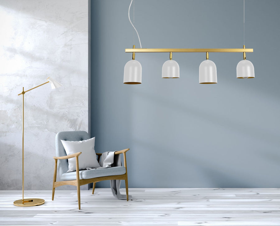 Lampa Wisząca APP1030-4CP Biała